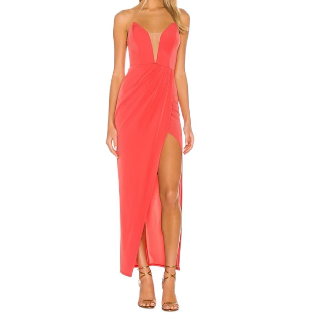 REVOLVE Coral Maxi Dress
